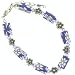 Purple Tropical Flower Fimo Bracelets