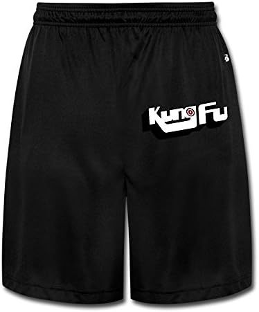 KungFu Logo Cool Slim Man's Short Sweat Pants In Juniors