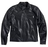 Harley-Davidson® Men’s #1 Vintage Slimmer Fit Black Label Collection Leather Jacket. Embroidery. Full Featured. 98008-11VM