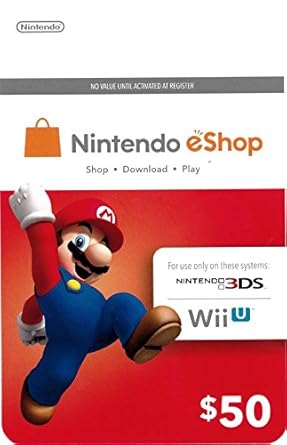 Amazon.com: Nintendo eShop $50 Gift Card: G