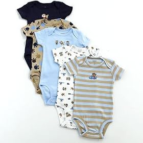 Newborn Boys Monkey/animal Bodysuits