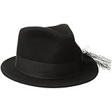 San Diego Hat Company Women's Adjustable Fedora with Grossgrain Band