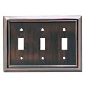 Venetian Bronze Triple Switch Wall Plate- Set of 2