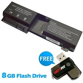 Battpit&trade; Laptop / Notebook Battery Replacement for HP TouchSmart tx2-1340 (4400mAh / 33Wh) with FREE 8GB Battpit&trade; USB Flash Drive