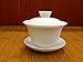 Chinese Traditional Gaiwan Teacup (Gaiwan/110ml and Two Embossment Dragon Teacups)