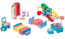 Hot Sale Dora Explorer Gift Set: Talking Doll House Furniture: Mama & Papi's Bedroom, Treehouse, Bathroom, Kitchen, & Living Room