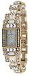 AK Anne Klein #10-8872MPGB Women's Gold Tone Swarovski Crystals Brace Watch