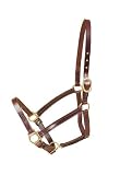 TORY LEATHER 3/4 Halter w/Rolled Nose and Throat - Working Harness - Cob