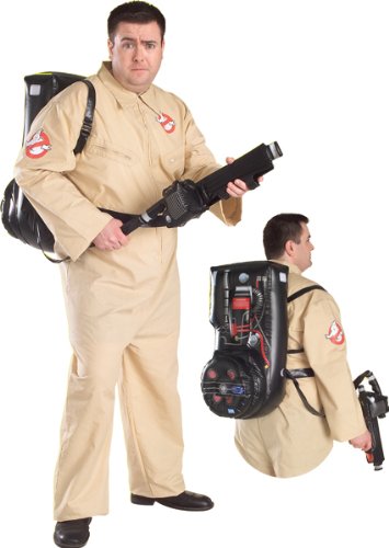 Men's Plus Size Ghostbusters Costume With Inflatable Backpack