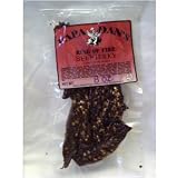 HOT Beef Jerky by Papa Dan's is called Ring Of Fire for one reason...It will melt your shoes. We use a combination of dry pepper spices as well as southwesten Habanero peppers to bring you a 4 alarm blaze in your mouth. 8 oz. (1/2 lb) bag that you won't want to share. Caution! This is HOT!
