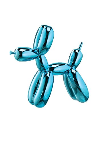 Balloon Dog Figurine Statue Home Decor - Blue Metallic Finished