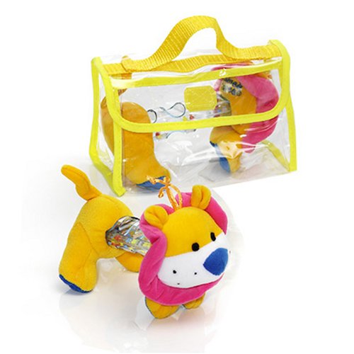 Childrens Toyshop   : Tommee Tippee Animal Rattle Lion or Tiger (in PVC Bag)