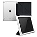 iPad Pro 9.7 Case, Apple iPad Pro 9.7 Folio Case, roocase Origami Slim Shell Frost Back Folio Case Smart Cover with Auto Sleep/Wake Feature for Apple iPad PRO 9.7-inch (2016), Black - NOT compatible with iPad PRO 10.5 and 12.9, Black