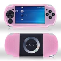 PSP2 Silicon Skin Trans. Pink + Free LiveMyLife Wristband