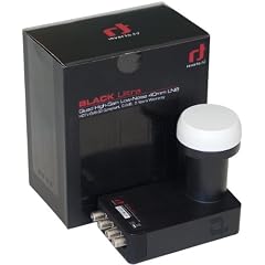 Inverto IDLB-QUDL 40 Uni-Quad LNB Ultra (Feeddurchmesser 40 mm) f�r Analoger und Digitaler Satelliten-Receiver schwarz