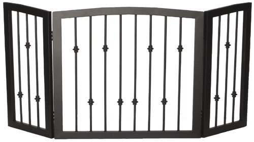 Emperor Rings Dog Gate Freestanding Black
