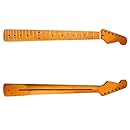 Kmise MI0051 Neck for Stratocaster Replacement 22 Fret Maple Fretboard vintage Gloss Finish