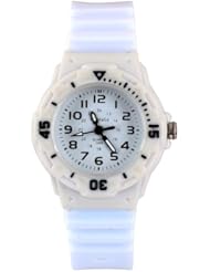 Lumramus Womens Small Round Face Silicone Watch Jelly Watch Classic Watch White