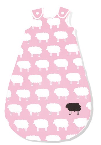 Pinolino 76522-7W130 - Kugelschlafsack Winter 130 cm, 'Happy Sheep' rosa