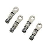 Accel 1854 3 8 Hole 4-Gauge Lead Eyelet-Style Battery Terminal - Set of 4 by Accel