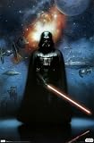 Professionally Framed Star Wars Darth Vader Movie Poster Print - 22x34 with RichAndFramous Black Wood Frame