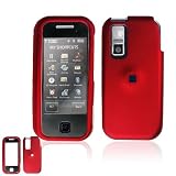 Samsung U940 Smart TOUCH SMARTTOUCH Lens Cell Phone Red Rubber Feel Protective Case Faceplate Cove