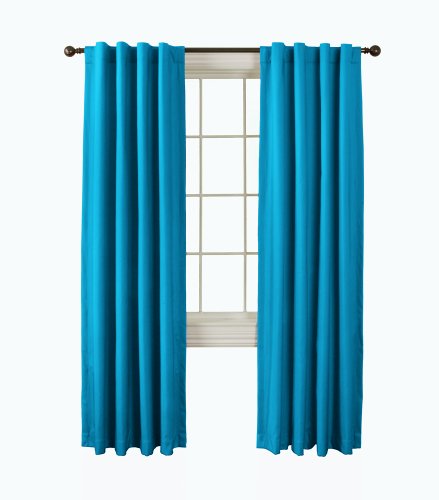 firefend Kids Thermal Back Tab Drapery, 50-Inch by 95-Inch, China Blue