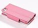 iPhone 5s Case,iPhone 5 Case,ULAK iPhone SE Wallet Case Synthetic Leather Wallet Case Stand with Card Slots for iPhone 5/5S/SE(Pink+White)