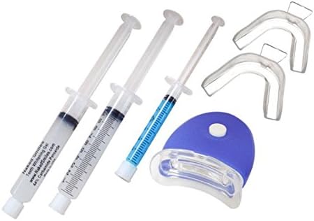 XL Syringes - 40 Treatments of Advanced 44% Carbamide Peroxide Bleaching Syringe + Remineralizing Gel Teeth Whitening Home Kit, Made IN USA