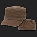 DECKY BROWN Military inspired flat top cap Vintage G.I. Caps SMALL / MEDIUM