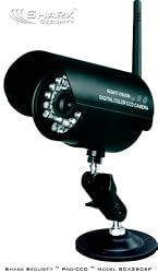 Sharx Security SCX2906F Pro-CCD 2.4 GHz Wireless Color High Resolution Waterproof Security Camera and Receiver Kit with Night Vision and Audio