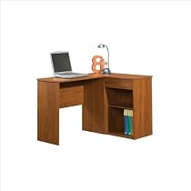 Sauder Beginnings Corner Desk in Pecan