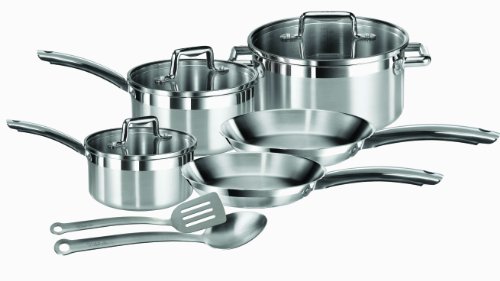 T-fal® C811SA64 Elegance 10-Piece Stainless Steel Cookware Set