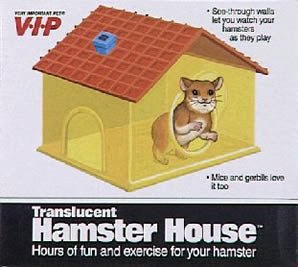 Vo-Toys Plastic 1 Story Translucent Hamster House