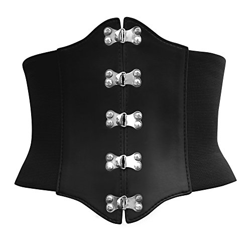 Black Butterfly 6 Inch Elastic Corset Waist Belt