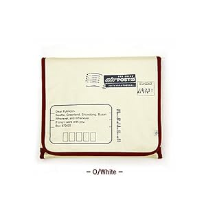 Checkpoint Friendly Vintage Postage Sleeve (White) to Protect the Lenovo IdeaPad S12 12.1