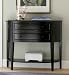 "Antique Black" with Sand Through Terra Cotta Demilune Console Table By Powell Furniture