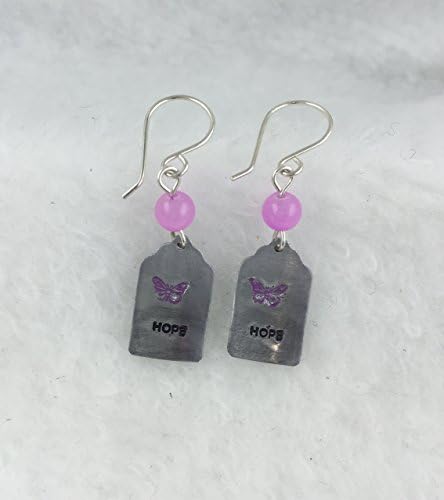 Butterfly Hope Stamped Earings