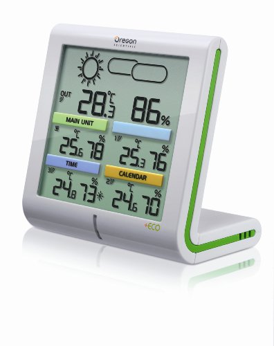Oregon Scientific RMR500ECO Clima-Control Solar Powered Climate Monitor and Weather Forecaster with Mold Alert