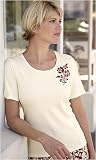 Penny Plain - Cherry Blossom Embroidered T-Shirt