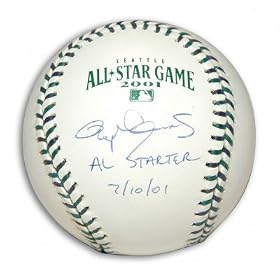 Roger Clemens Autographed/hand Signed 2001 All Star Game Baseball with AL Starter 7/10/01 Inscriptio