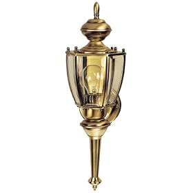 Charleston Coach 19" High Brass ENERGY STAR® Light
