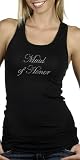 Maid of Honor Tank on X-Long Black Tank by Bella