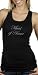 Maid of Honor Tank on Extra-Long Black Tank Top by Bella