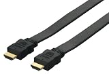 BUFFALO HDMIケーブル Ver1.4準拠 フラットモデル 2.0m ブラック BSHD2220BKの画像
