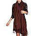 fineplus Women's New Arrival Thicken Pashmina 100% Wool Scarf Shawls Stole