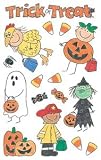 Me & My Big Ideas Mambi Minis Stickers 4-1/2 Inch by 6 Inch 3 Sheets/Package, Halloween Kids