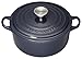 Le Creuset Cast Iron Round Casserole, Midnight Blue, 20 cm