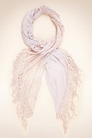 Indigo Collection Lace Panelled Scarf