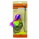 Petmate Swat N Swing Interactive Cat Toy, Yarn Ball